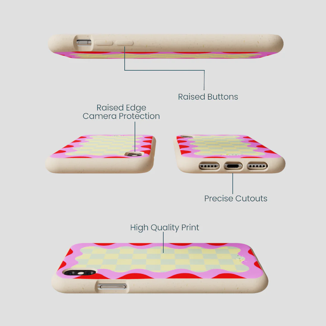 Seashell Warp Grid iPhone XR Case - Image 2