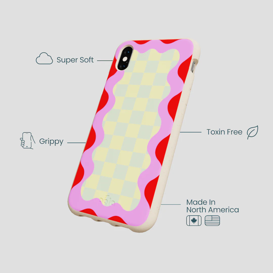 Seashell Warp Grid iPhone XR Case - Image 3