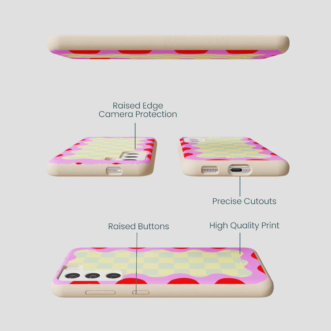 Seashell Warp Grid Samsung Galaxy S22 Case - Image 2