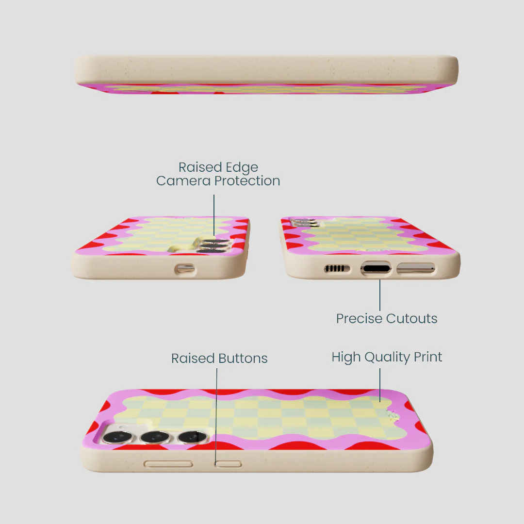 Seashell Warp Grid Samsung Galaxy S24 Case - Image 3