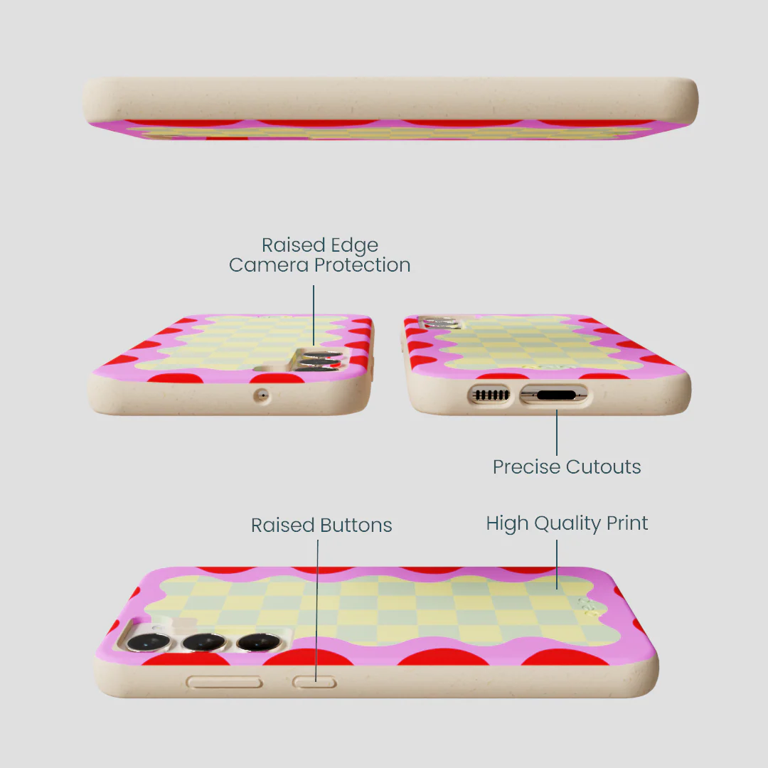 Seashell Warp Grid Samsung Galaxy S24+(Plus) Case - Image 3