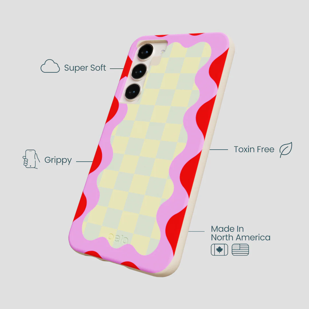 Seashell Warp Grid Samsung Galaxy S24+(Plus) Case - Image 4