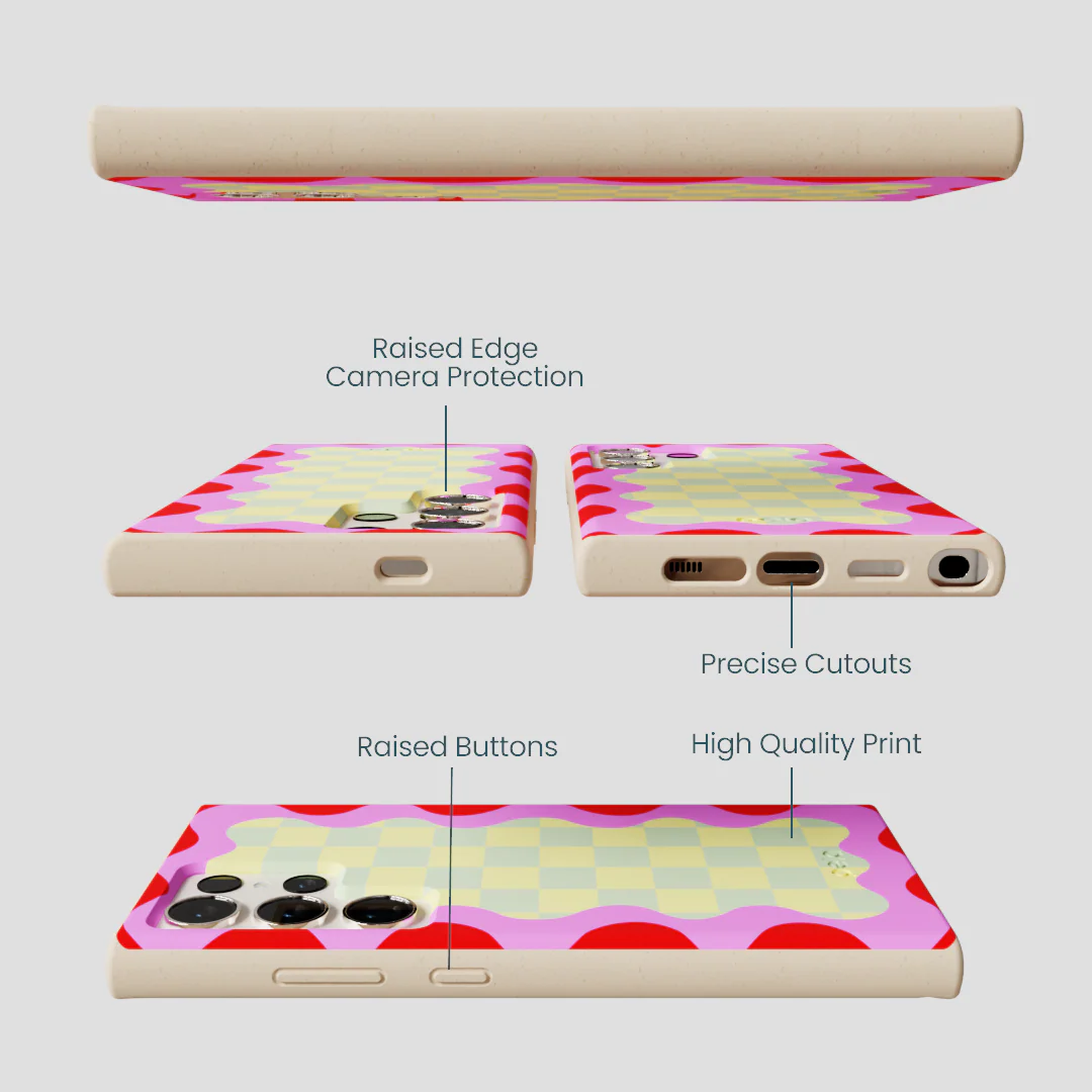 Seashell Warp Grid Samsung Galaxy S24 Ultra Case - Image 3