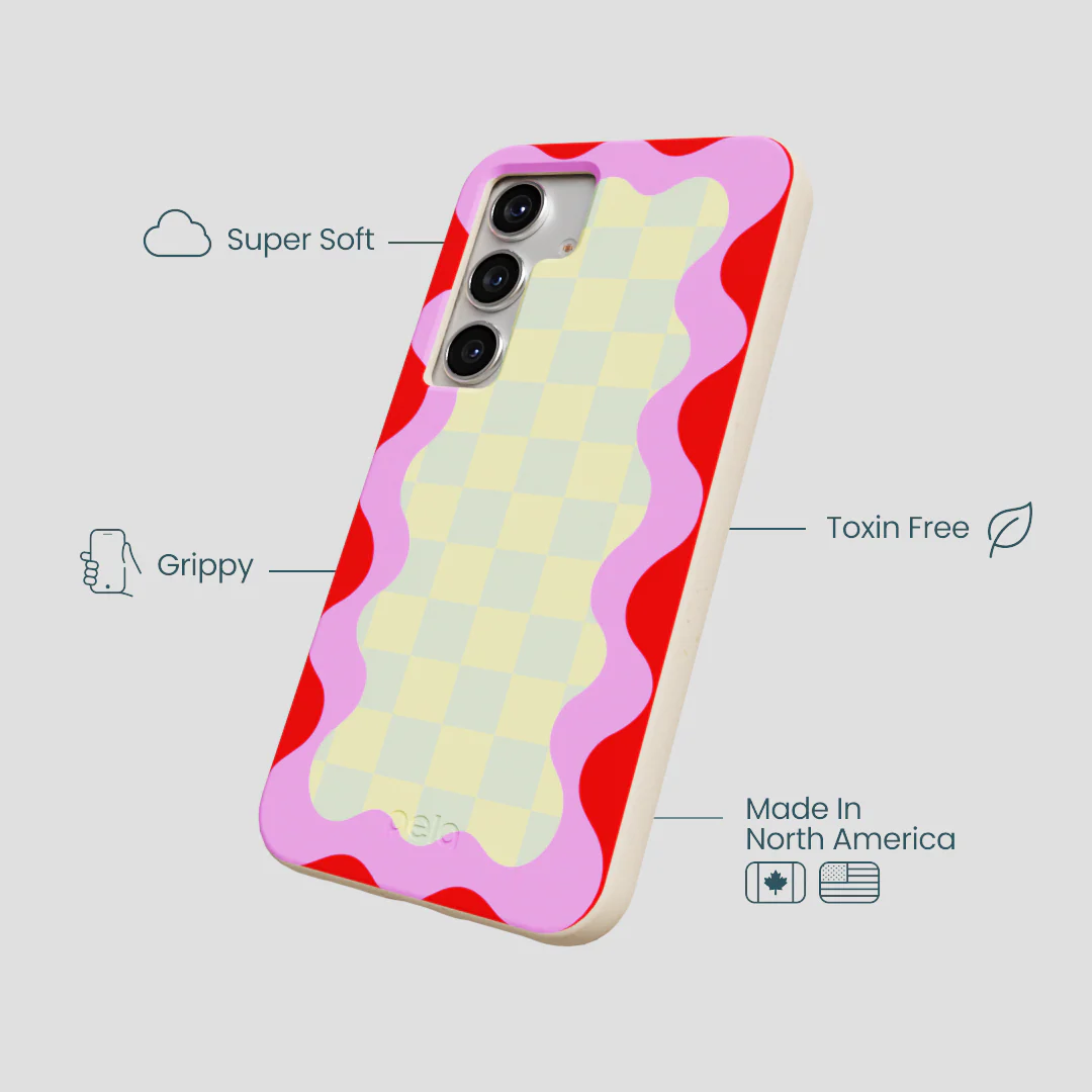 Seashell Warp Grid Samsung Galaxy S25 Case - Image 4