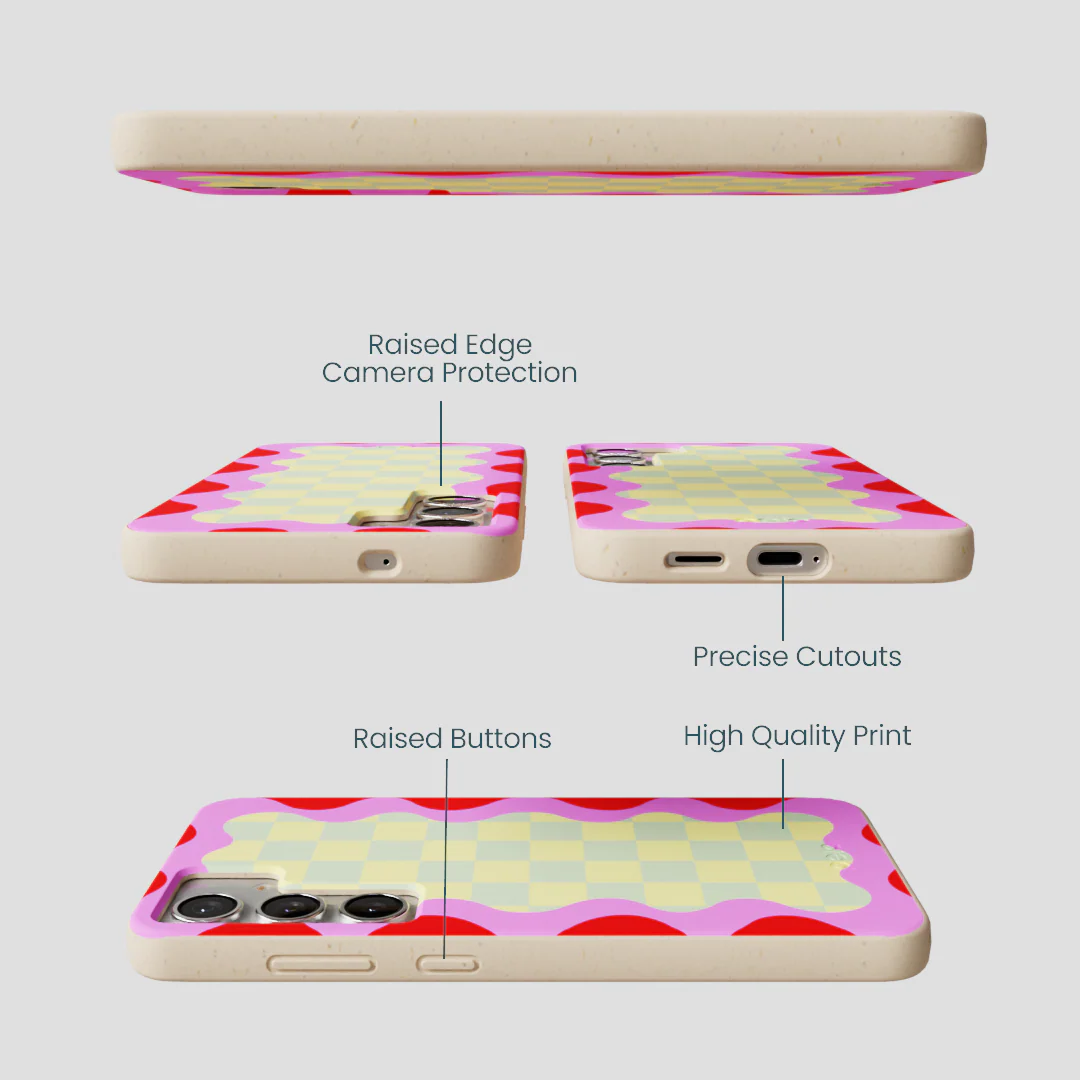 Seashell Warp Grid Samsung Galaxy S25+(Plus) Case - Image 3