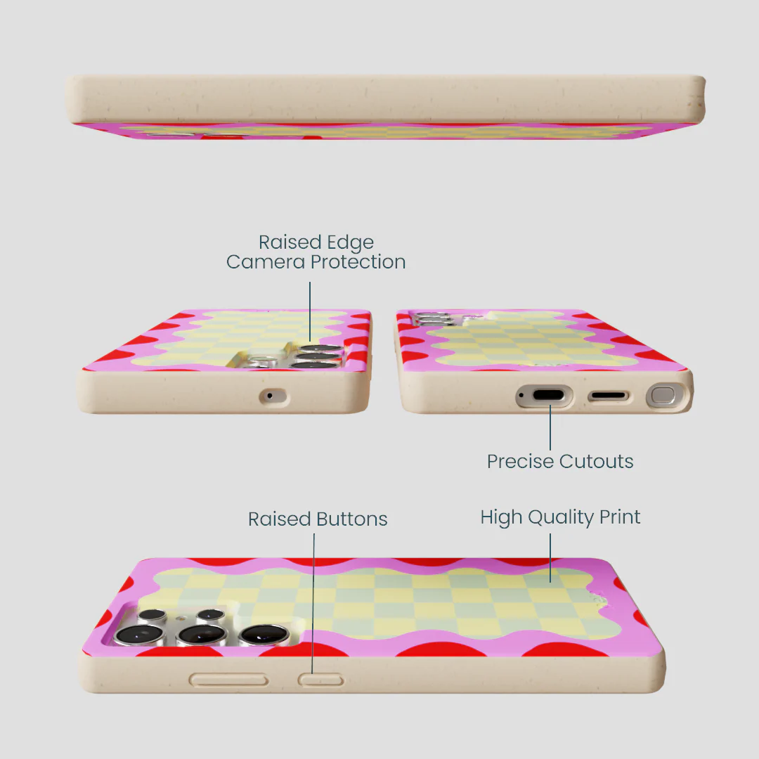 Seashell Warp Grid Samsung Galaxy S25 Ultra Case - Image 3