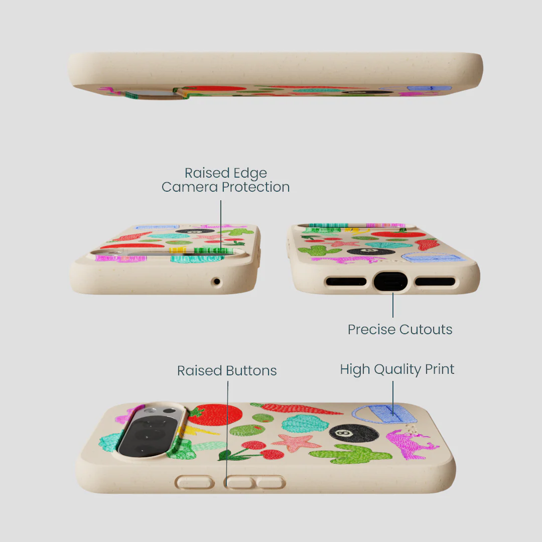 Seashell Whimsy Brooches Google Pixel 10/10 Pro Case - Image 3