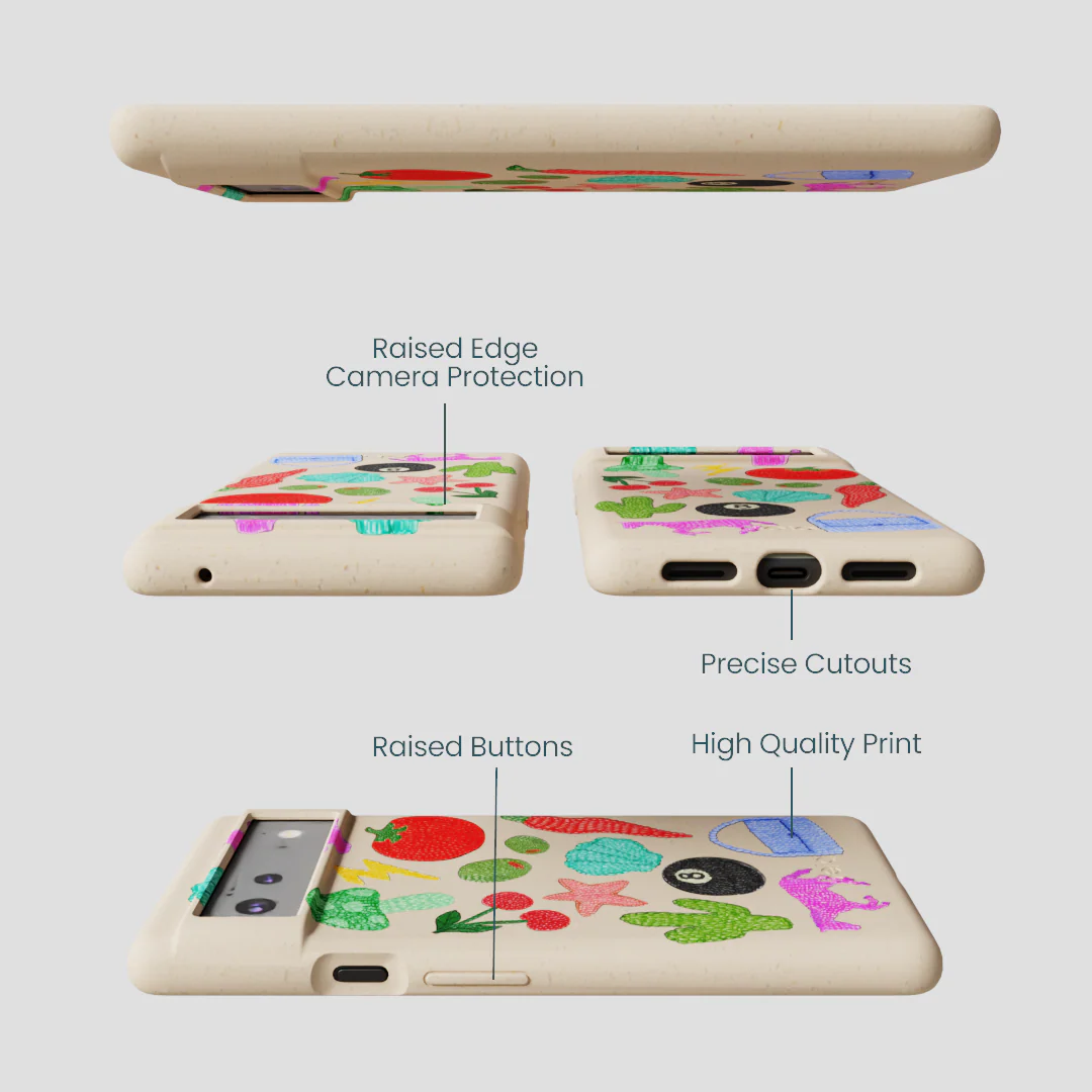 Seashell Whimsy Brooches Google Pixel 6 Case - Image 3