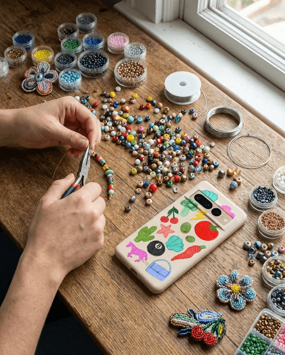 Seashell Whimsy Brooches Google Pixel 7a Case - Image 2