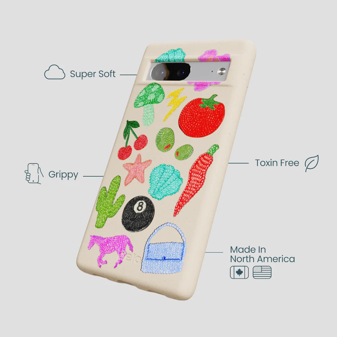 Seashell Whimsy Brooches Google Pixel 7a Case - Image 4
