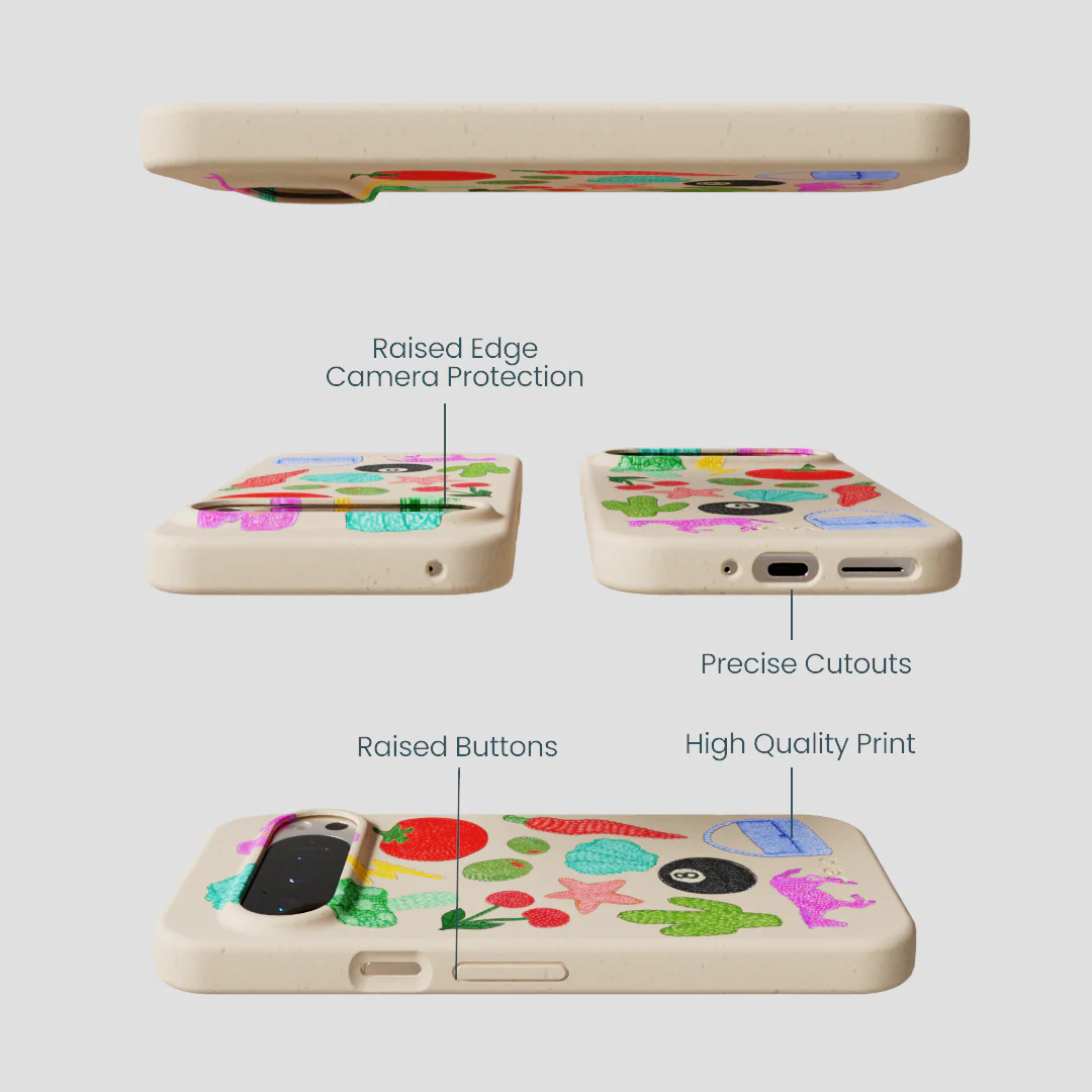 Seashell Whimsy Brooches Google Pixel 9/9 Pro Case - Image 3