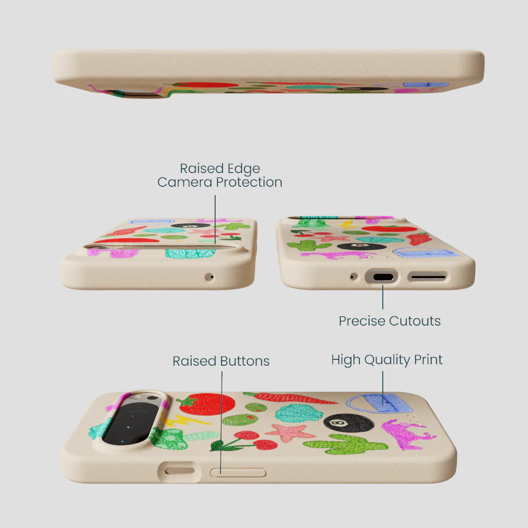 Seashell Whimsy Brooches Google Pixel 9 Pro XL Case - Image 3