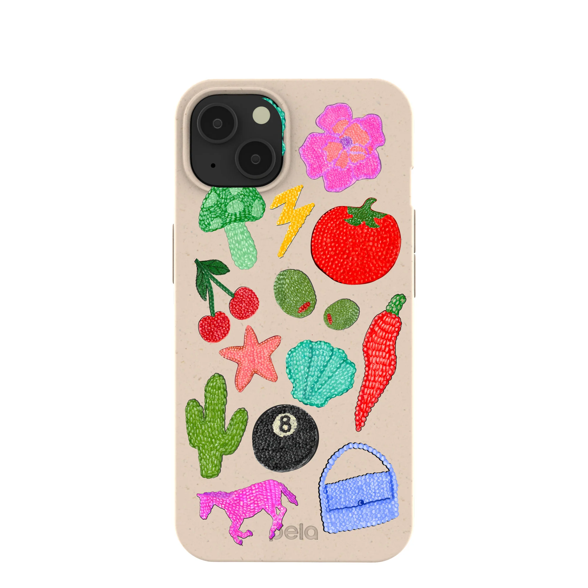 Seashell Whimsy Brooches iPhone 13 Case