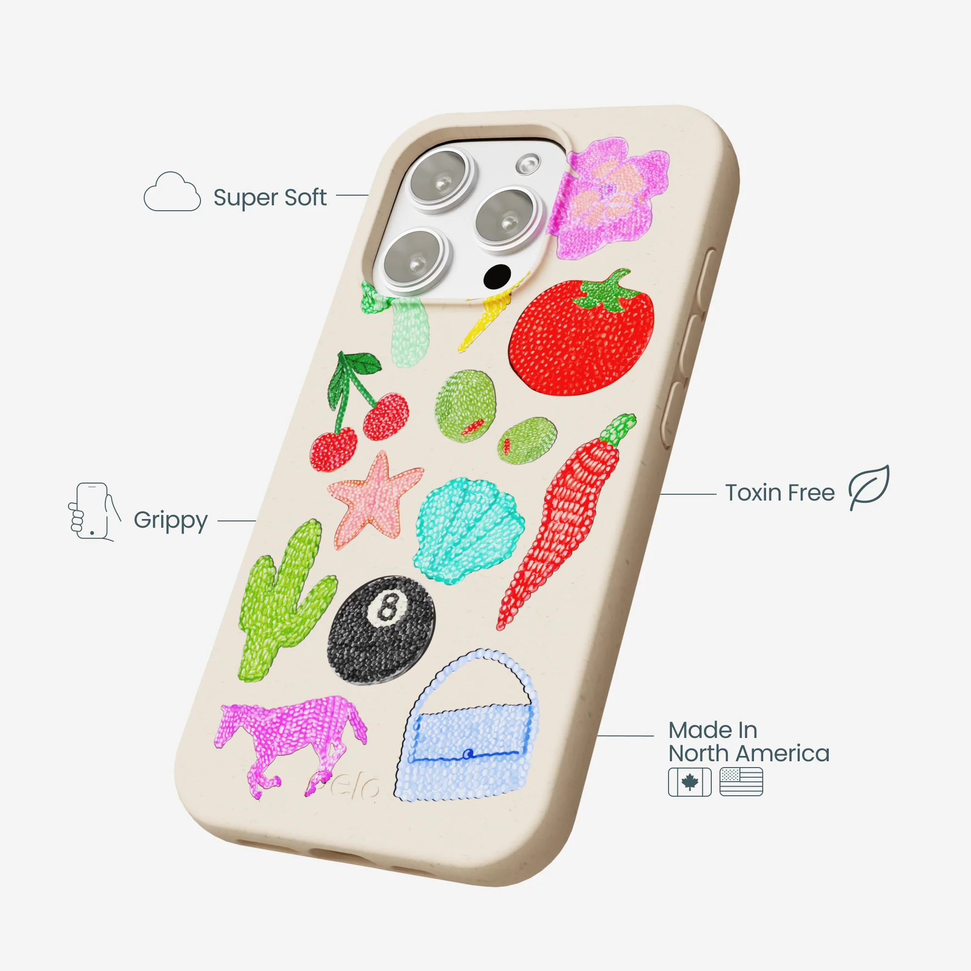 Seashell Whimsy Brooches iPhone 16 Pro Max Case - Image 4
