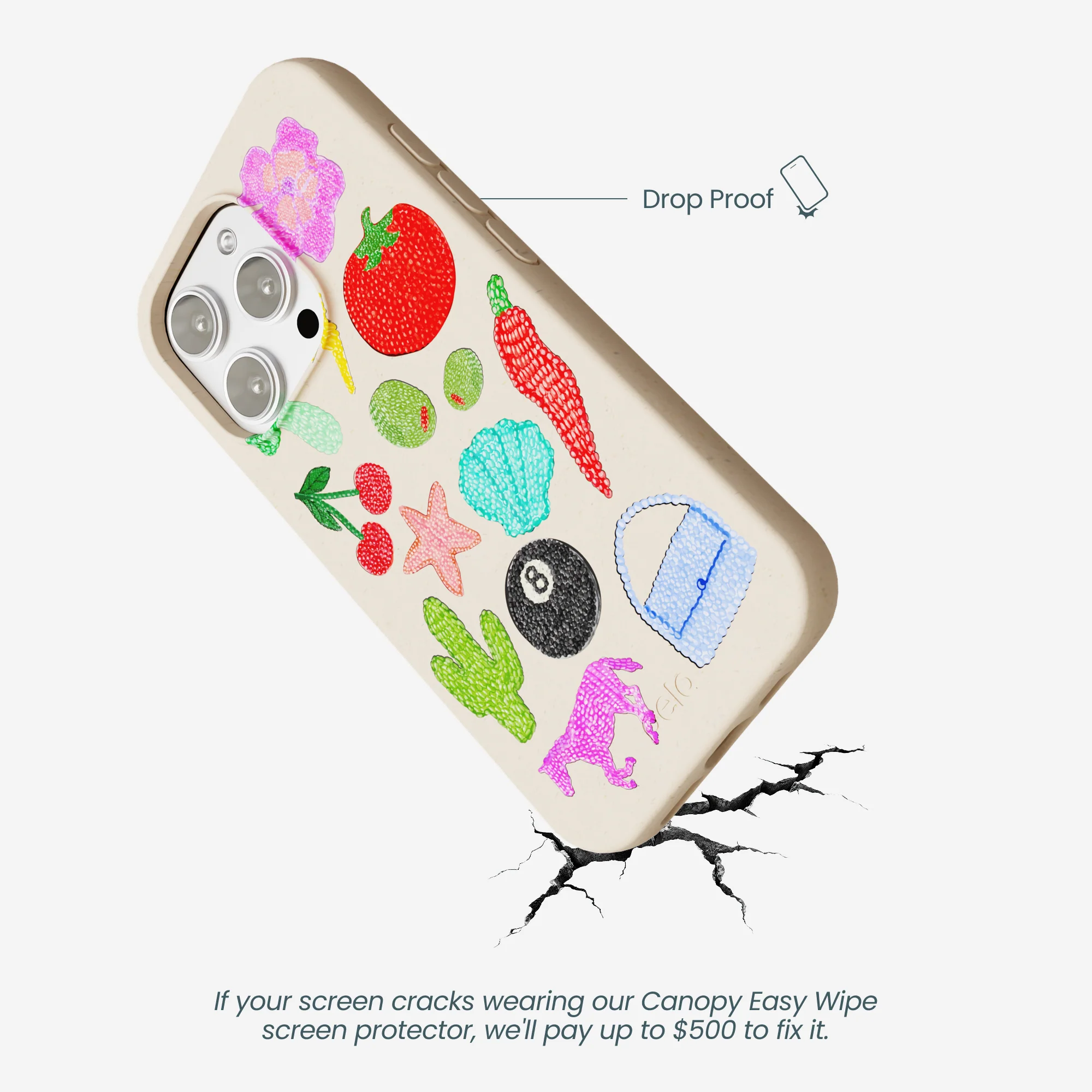 Seashell Whimsy Brooches iPhone 16 Pro Max Case - Image 5