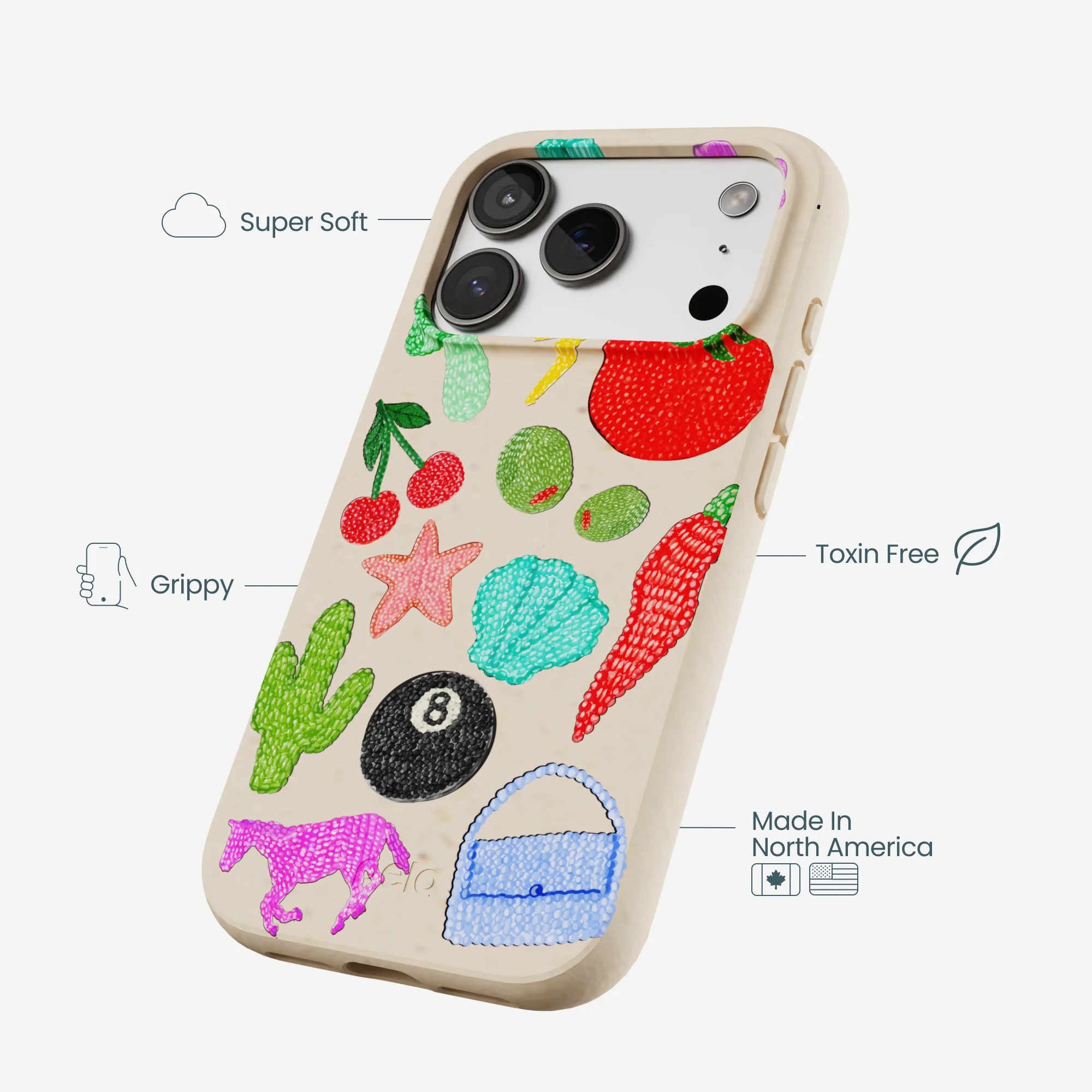 Seashell Whimsy Brooches iPhone 17 Pro Case - Image 4