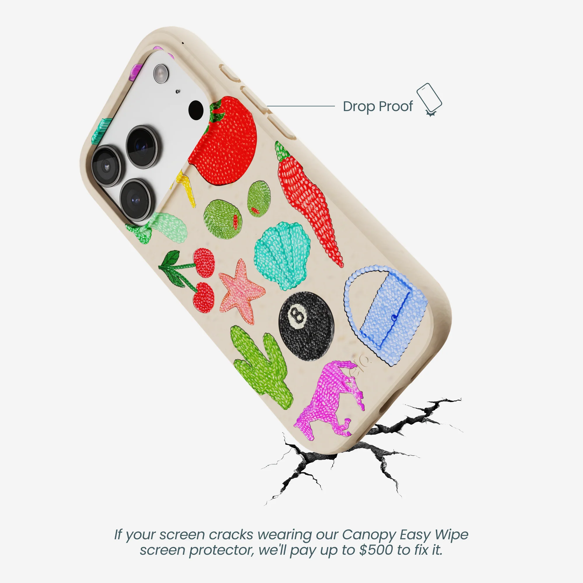Seashell Whimsy Brooches iPhone 17 Pro Case - Image 5