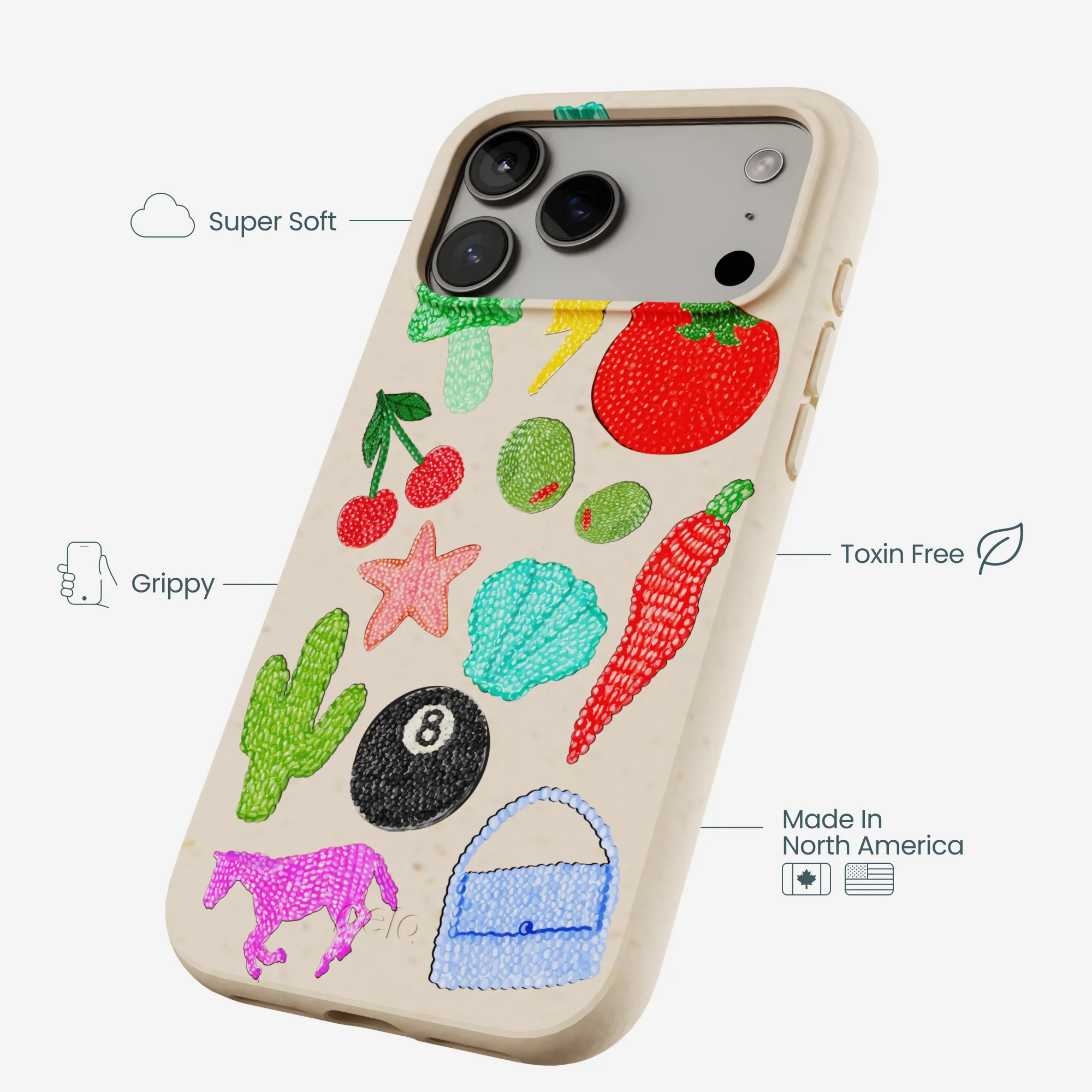 Seashell Whimsy Brooches iPhone 17 Pro Max Case - Image 4