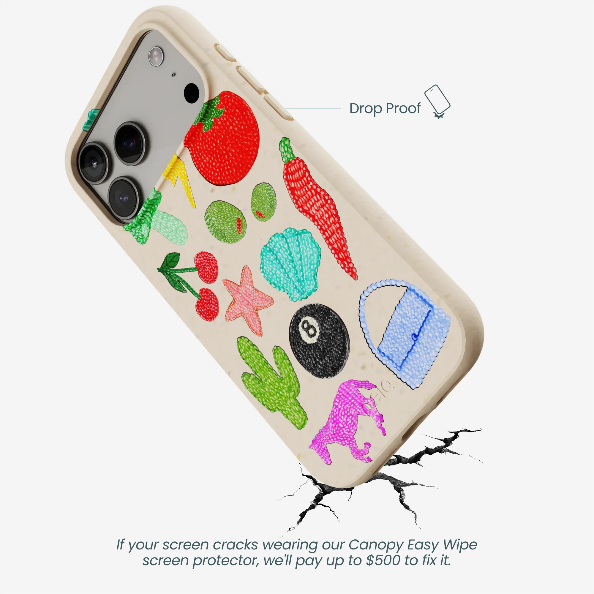Seashell Whimsy Brooches iPhone 17 Pro Max Case - Image 5