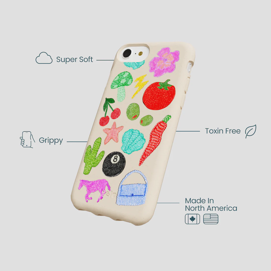 Seashell Whimsy Brooches iPhone 6/6s/7/8/SE Case - Image 3