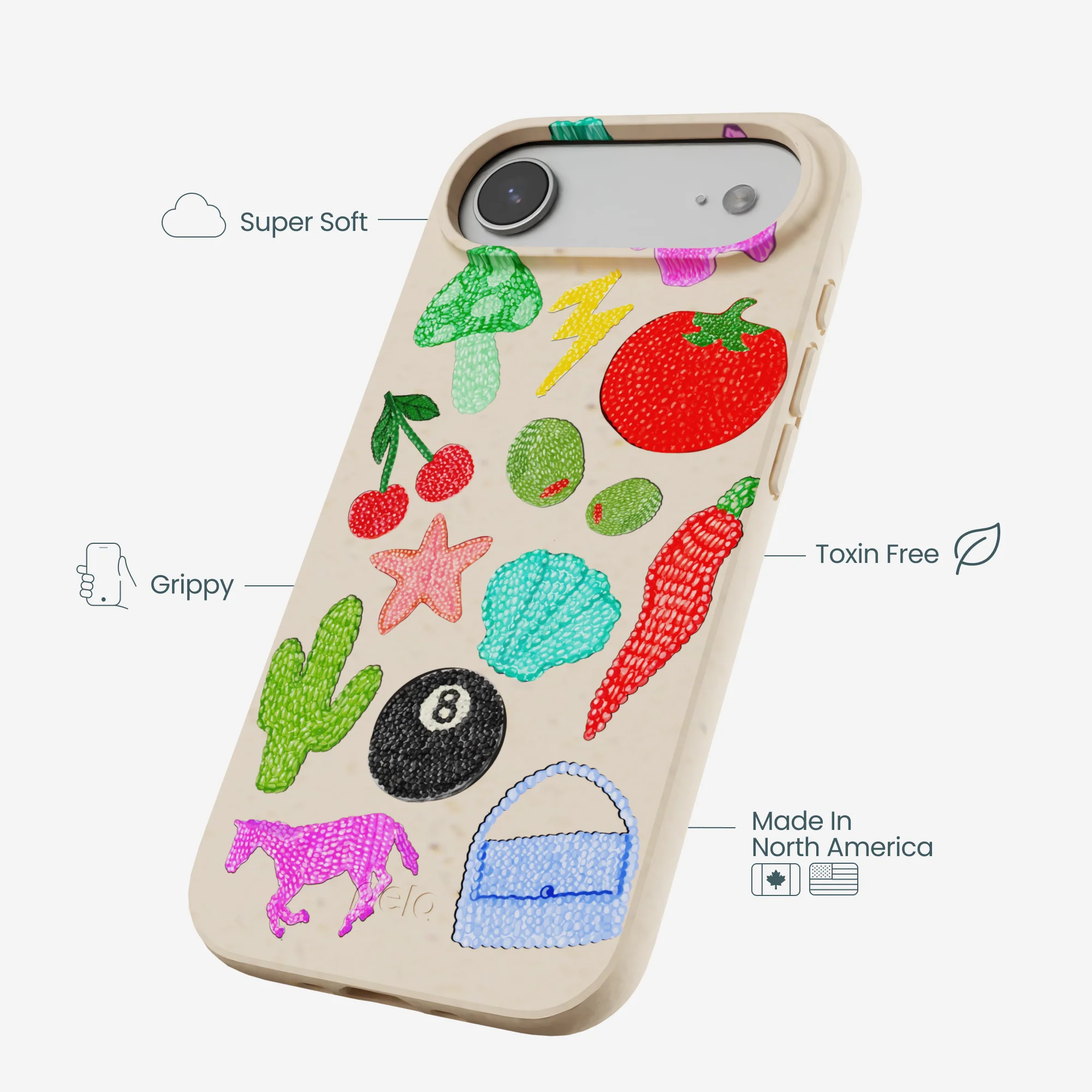 Seashell Whimsy Brooches iPhone Air Case - Image 3