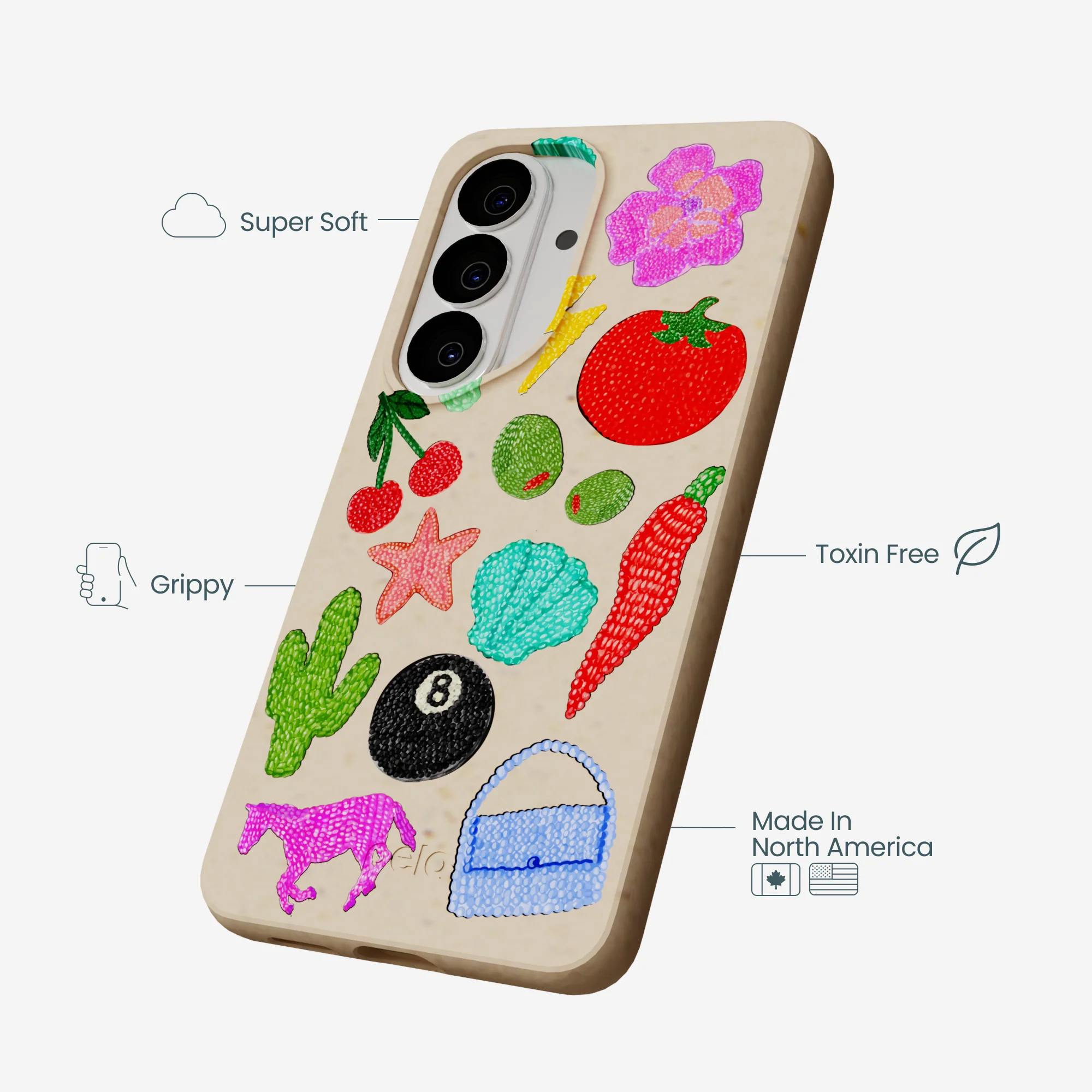 Seashell Whimsy Brooches Samsung Galaxy S26 Case - Image 4