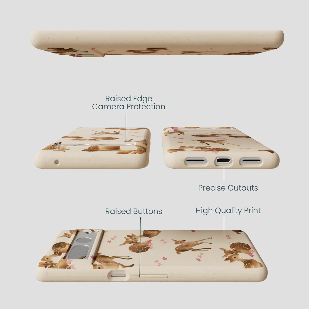 Seashell Whimsy Deer Google Pixel 7 Pro Case - Image 3