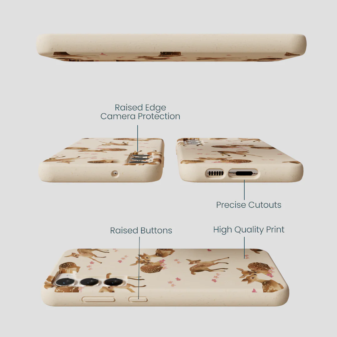 Seashell Whimsy Deer Samsung Galaxy S23+(Plus) Case - Image 3
