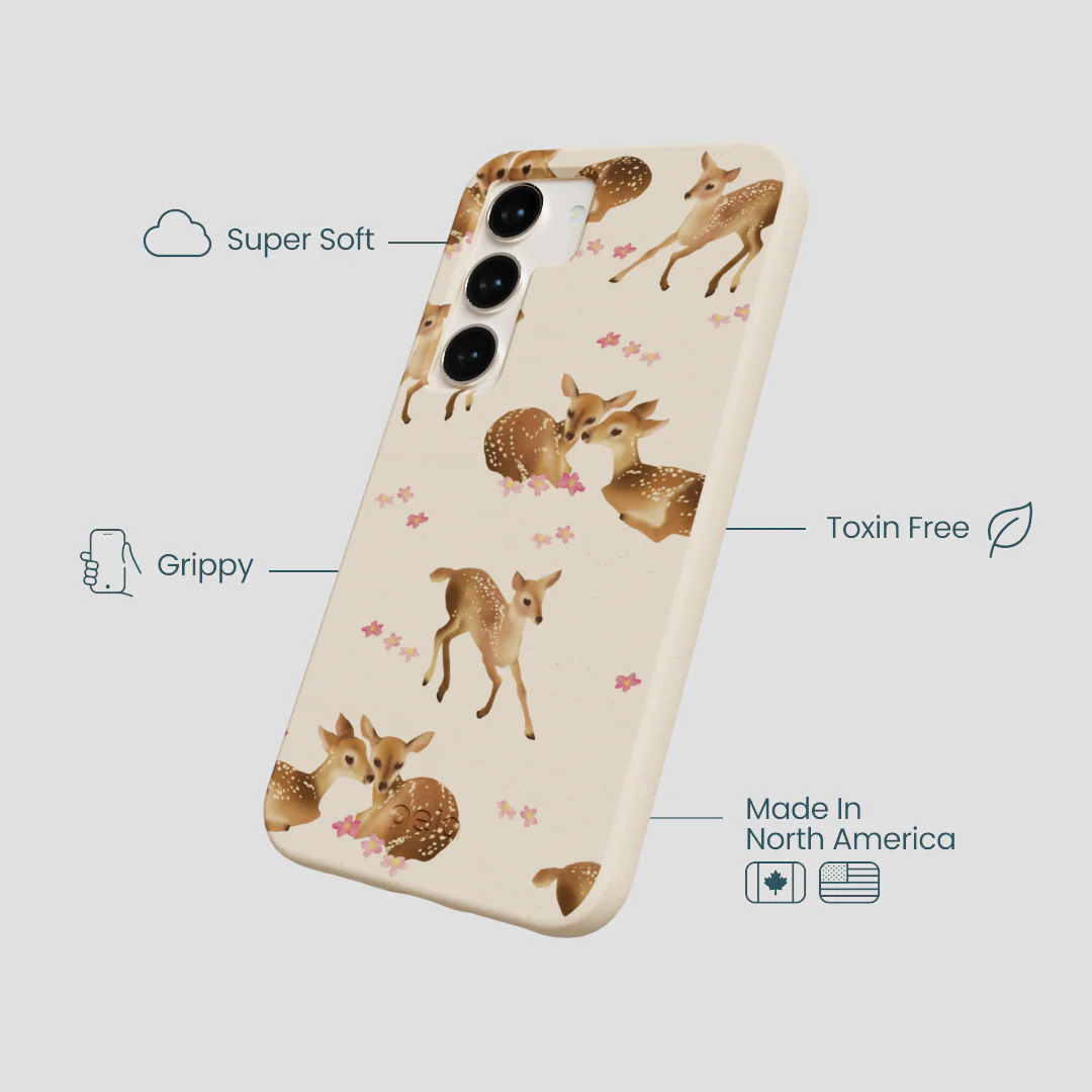Seashell Whimsy Deer Samsung Galaxy S24 Case - Image 4