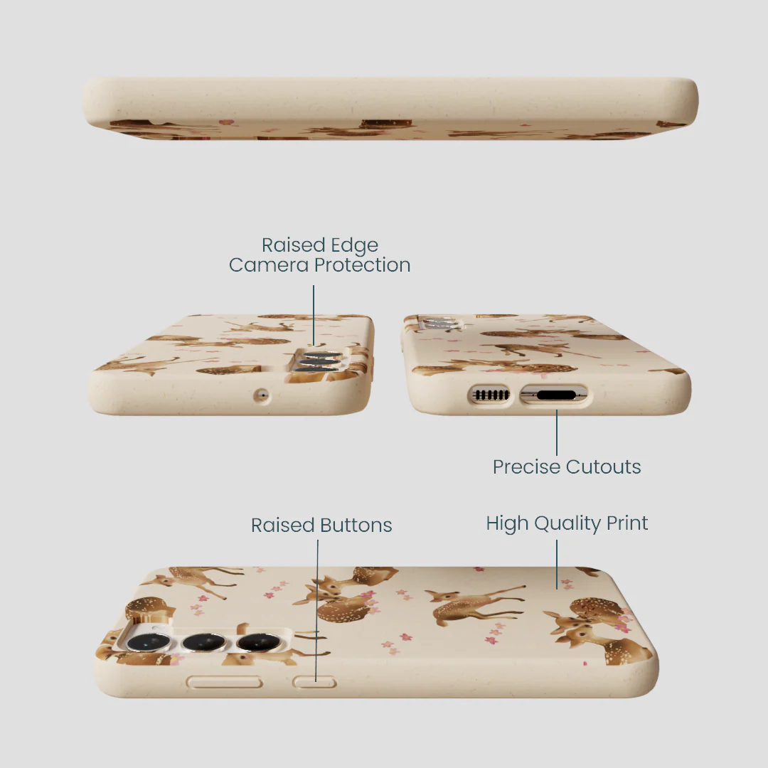 Seashell Whimsy Deer Samsung Galaxy S24+(Plus) Case - Image 3