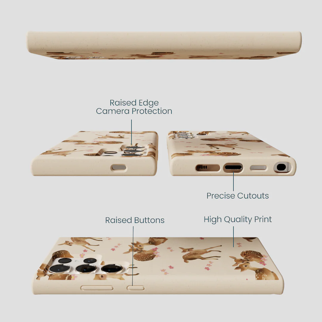 Seashell Whimsy Deer Samsung Galaxy S24 Ultra Case - Image 3
