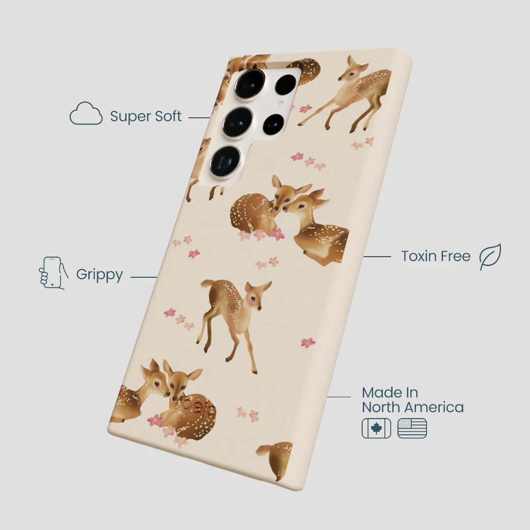Seashell Whimsy Deer Samsung Galaxy S24 Ultra Case - Image 4