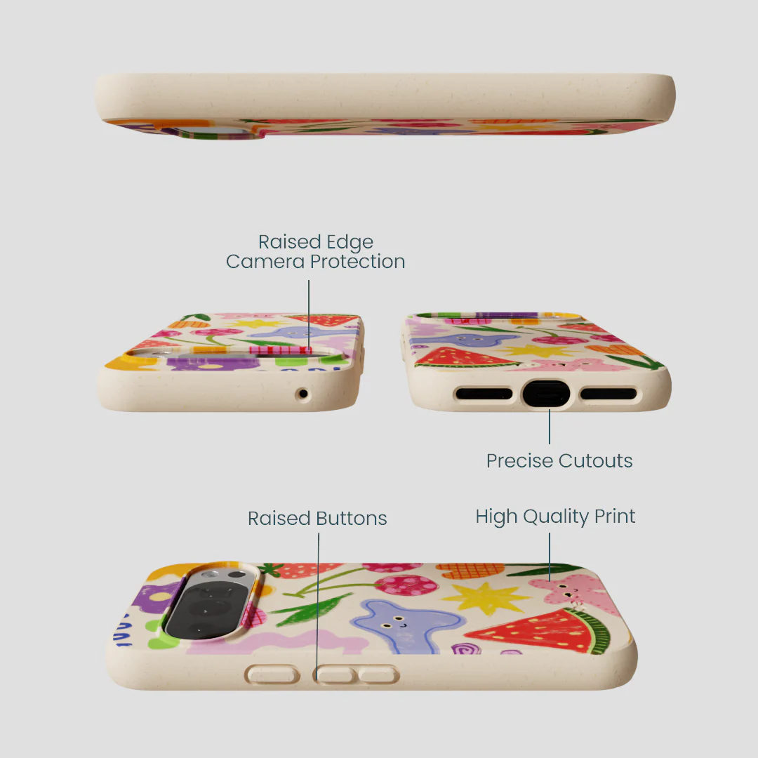 Seashell Whimsy Shapes Google Pixel 10/10 Pro Case - Image 3