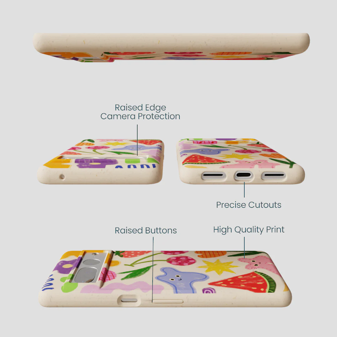 Seashell Whimsy Shapes Google Pixel 7 Pro Case - Image 3