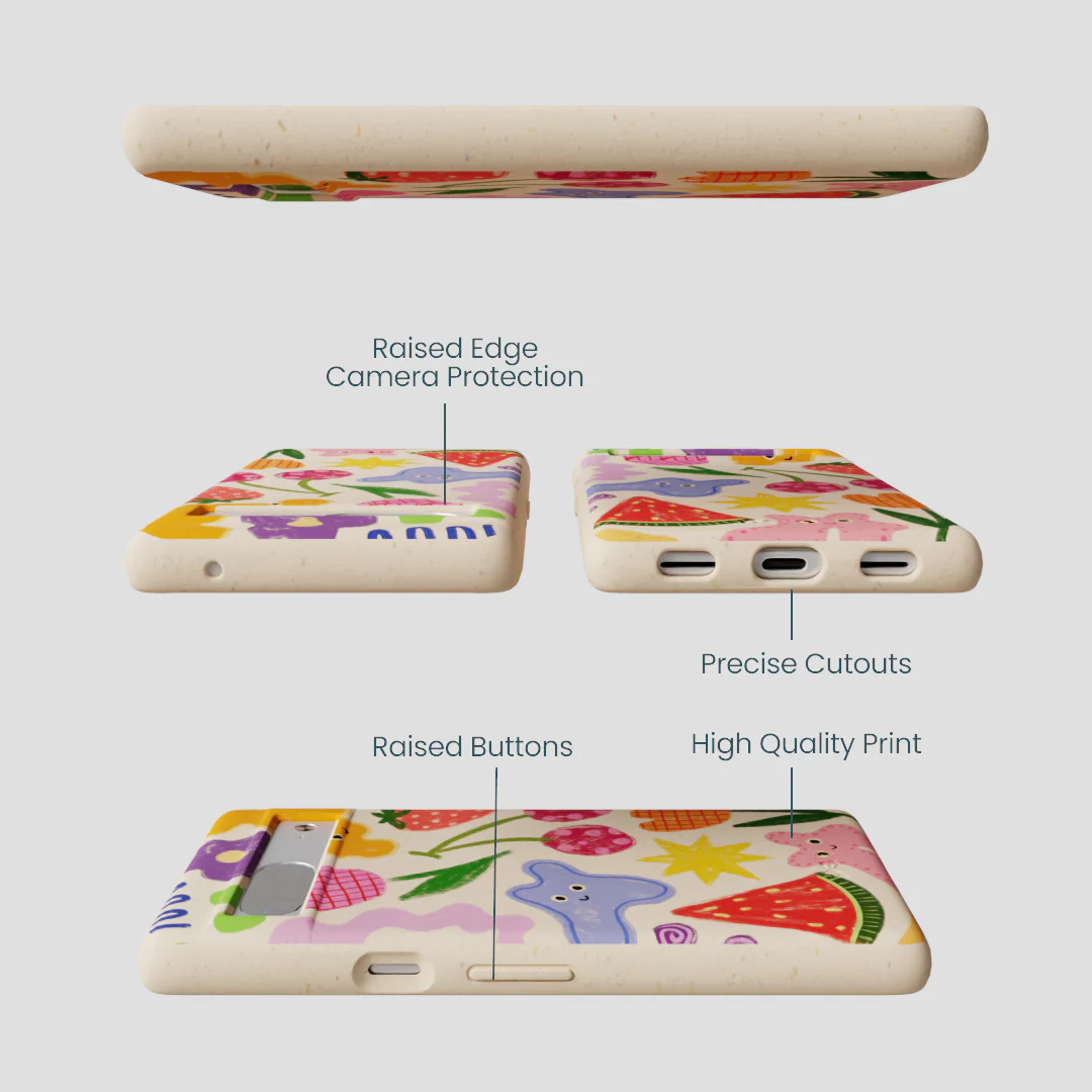 Seashell Whimsy Shapes Google Pixel 7a Case - Image 3