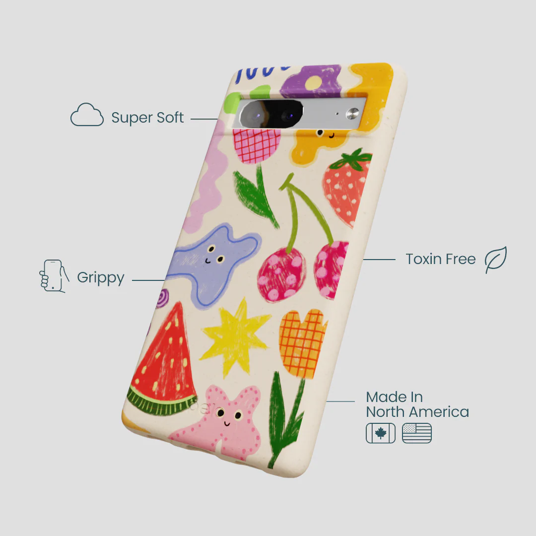Seashell Whimsy Shapes Google Pixel 7a Case - Image 4