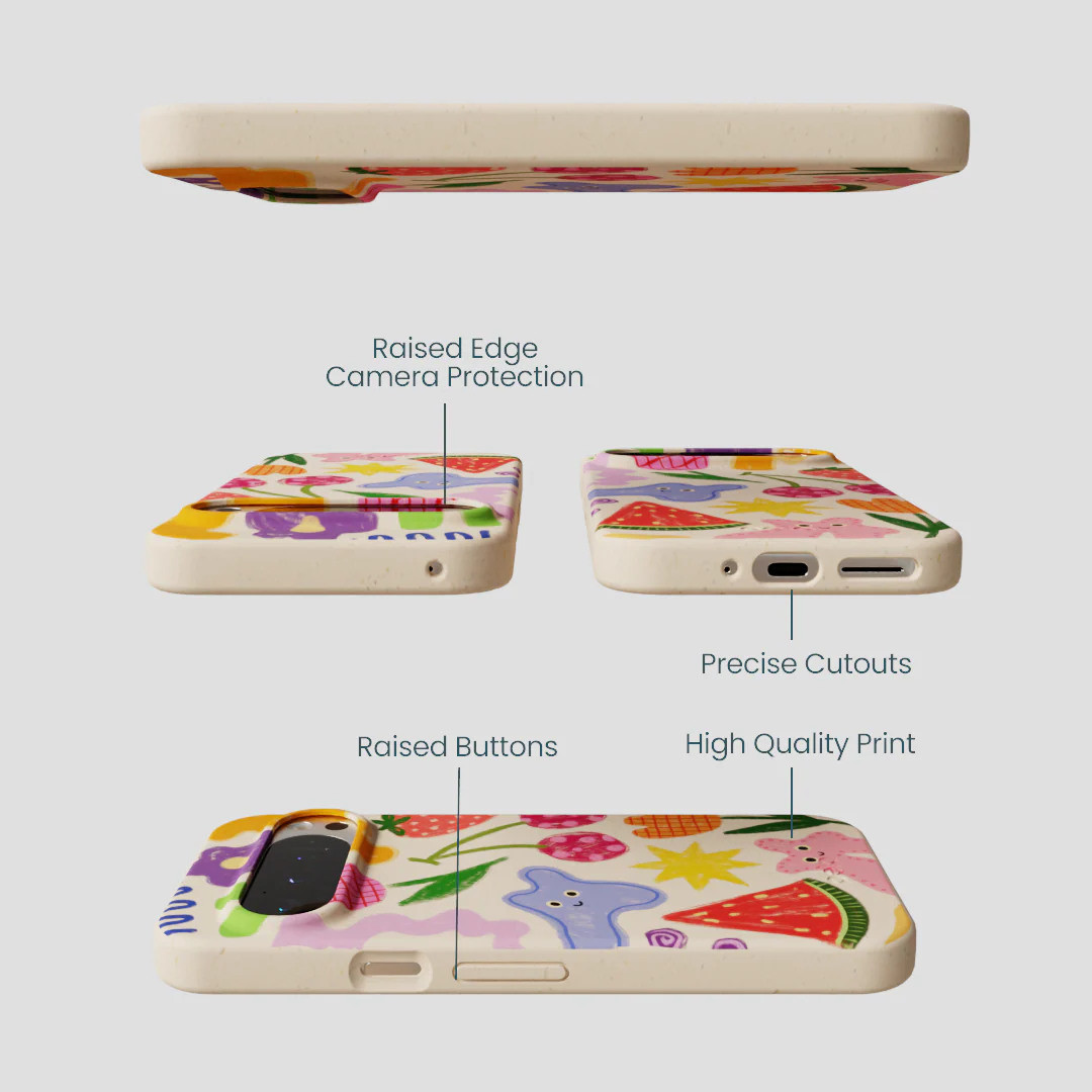 Seashell Whimsy Shapes Google Pixel 9/9 Pro Case - Image 3