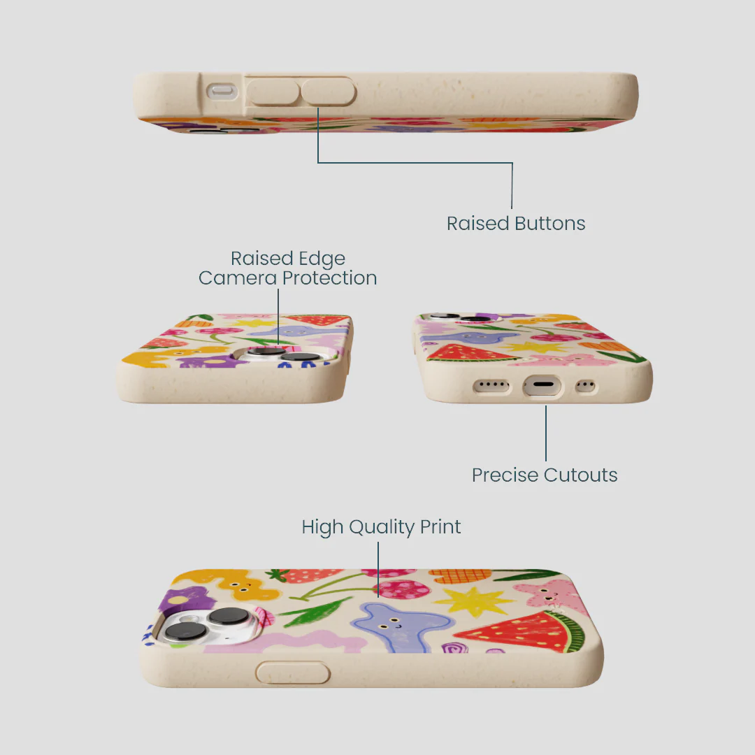 Seashell Whimsy Shapes iPhone 13 Mini Case - Image 3