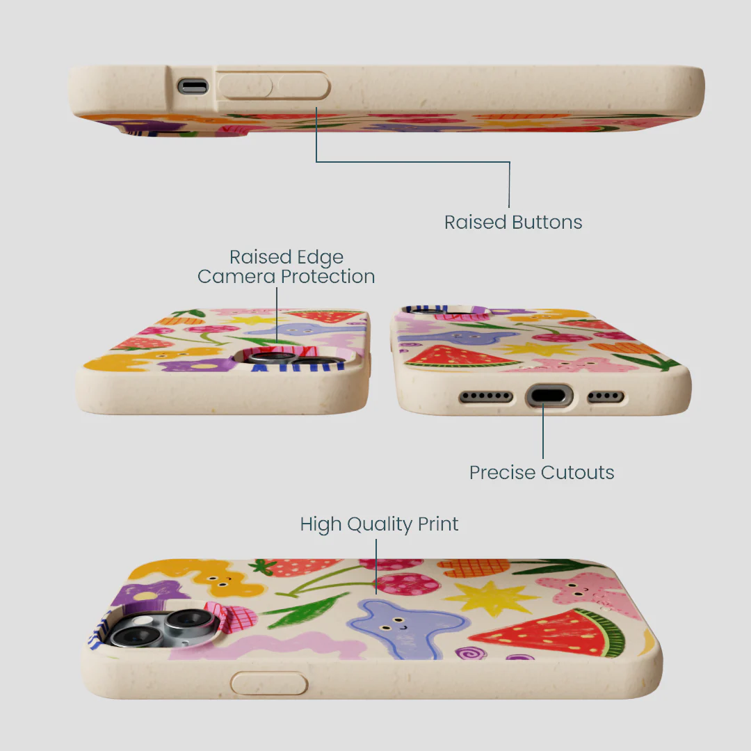 Seashell Whimsy Shapes iPhone 15 Plus Case - Image 3