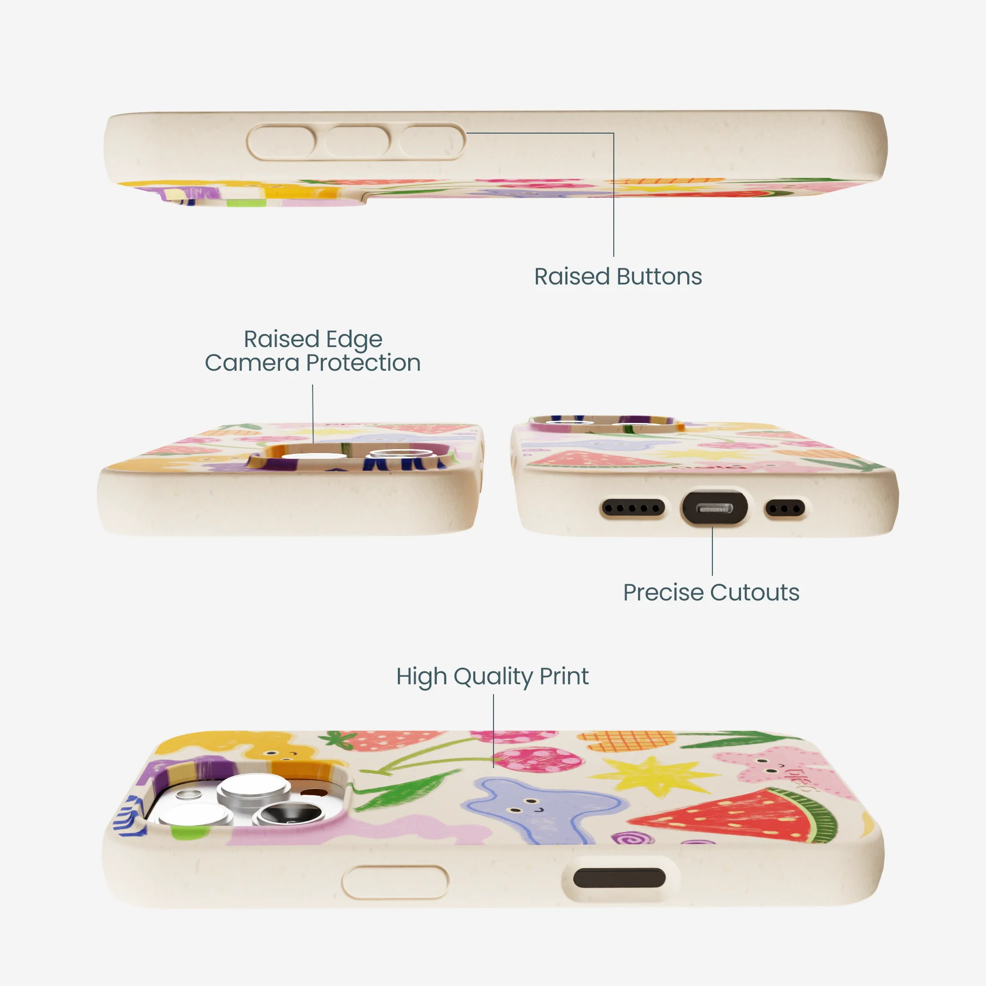 Seashell Whimsy Shapes iPhone 16 Pro Max Case - Image 3