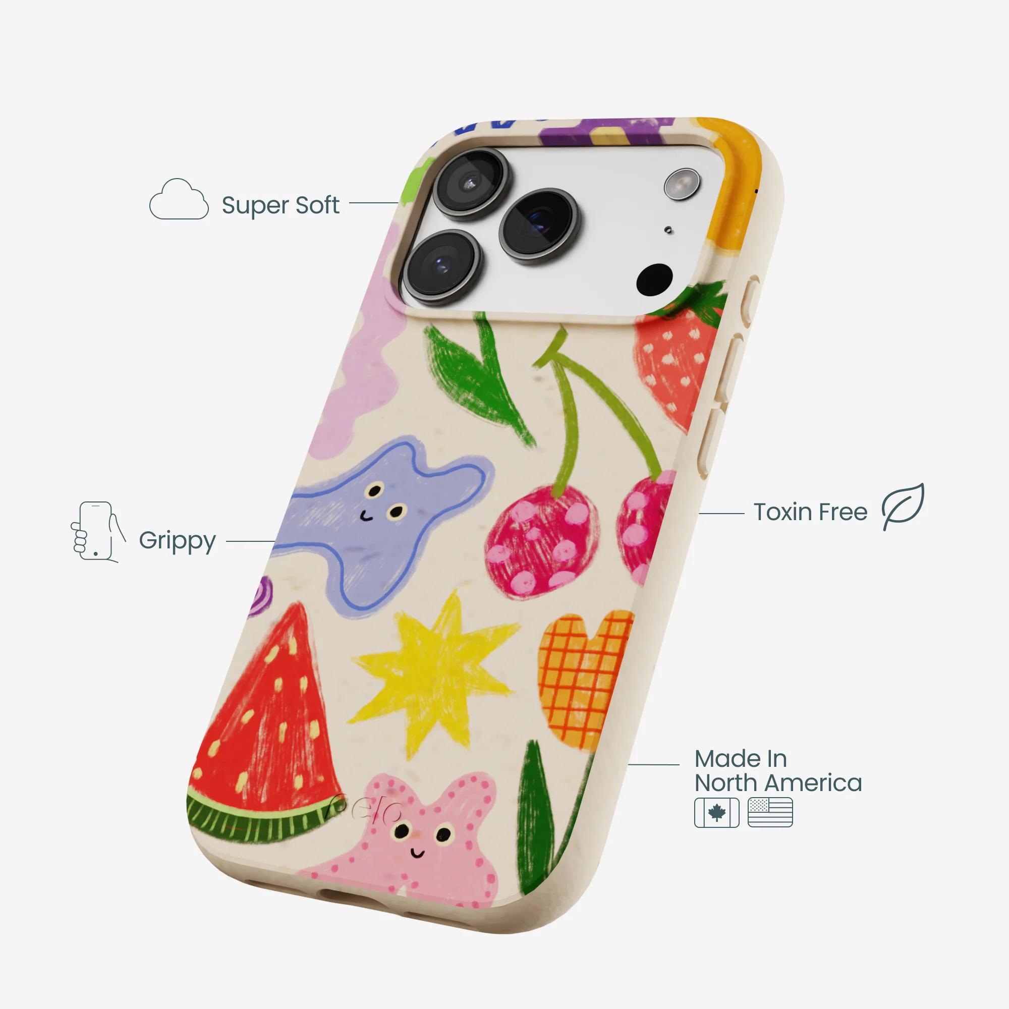 Seashell Whimsy Shapes iPhone 17 Pro Case - Image 4