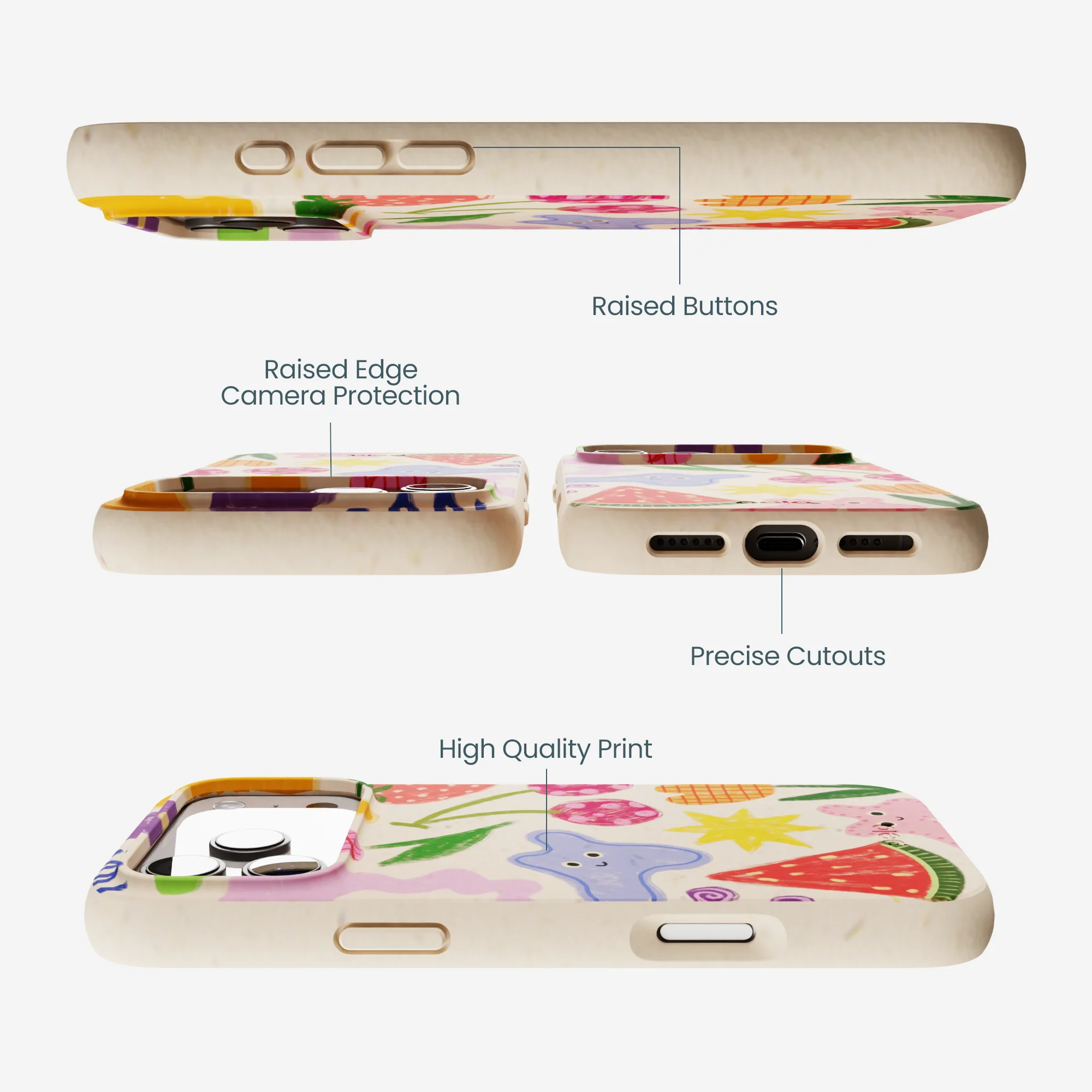 Seashell Whimsy Shapes iPhone 17 Pro Max Case - Image 3