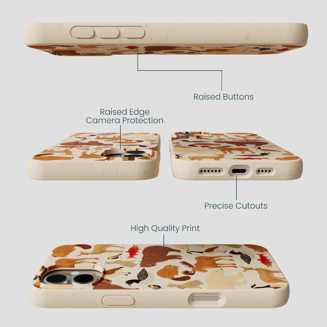 Seashell Wild Canada iPhone 16 Plus Case - Image 3