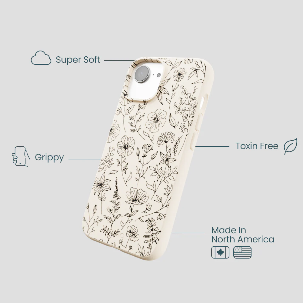 Seashell Wild Flower iPhone 16e/17e Case - Image 4
