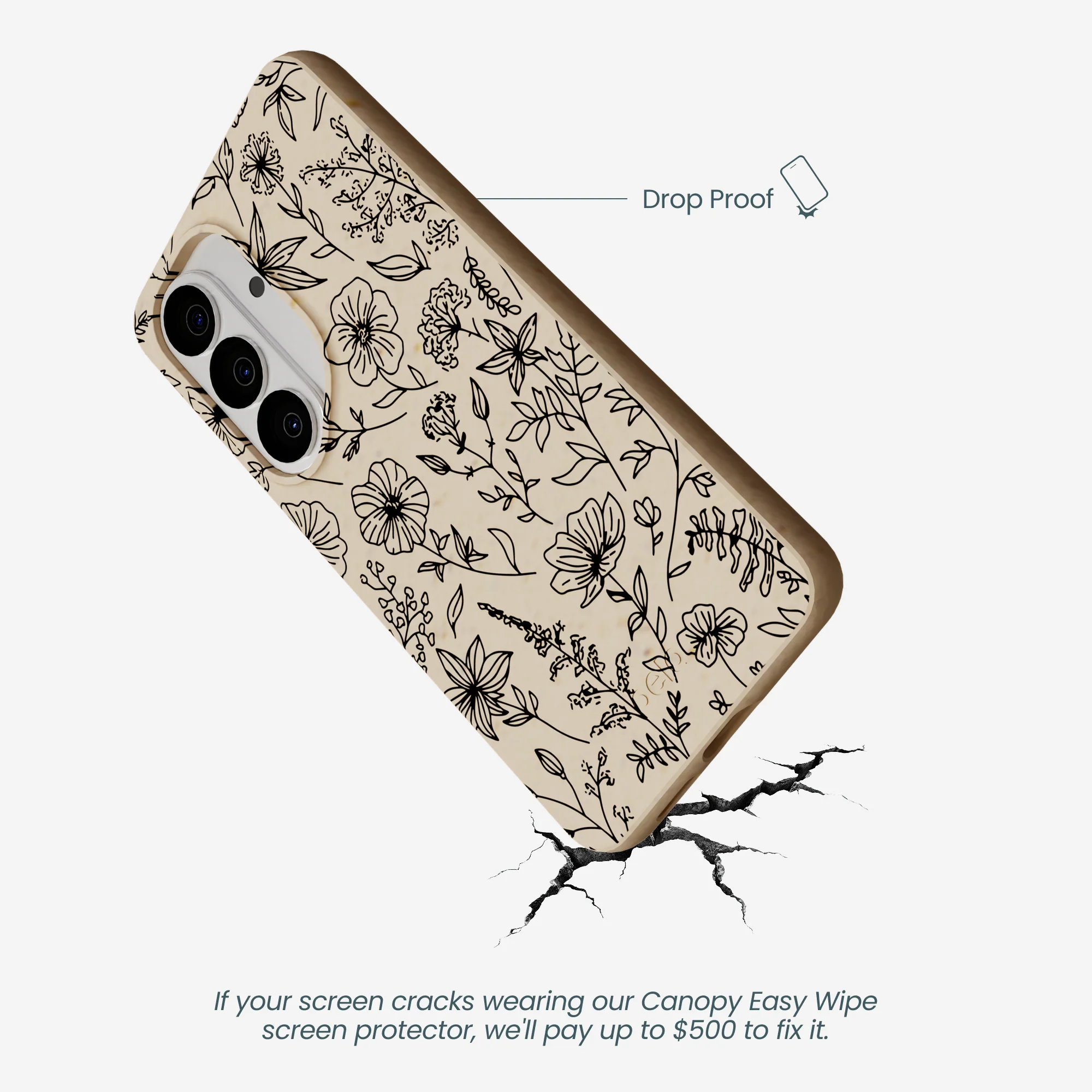 Seashell Wild Flower Samsung Galaxy S26 Case - Image 5