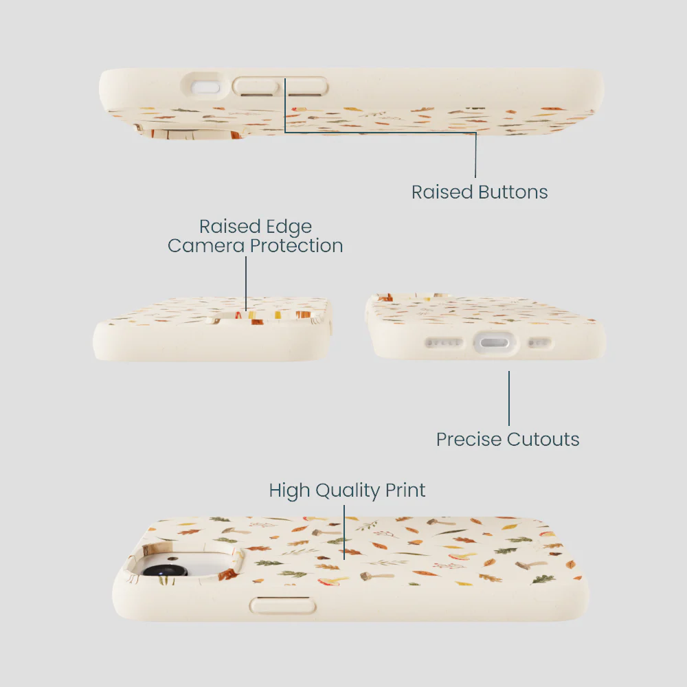 Seashell Woodland Harvest iPhone 16e/17e Case - Image 3