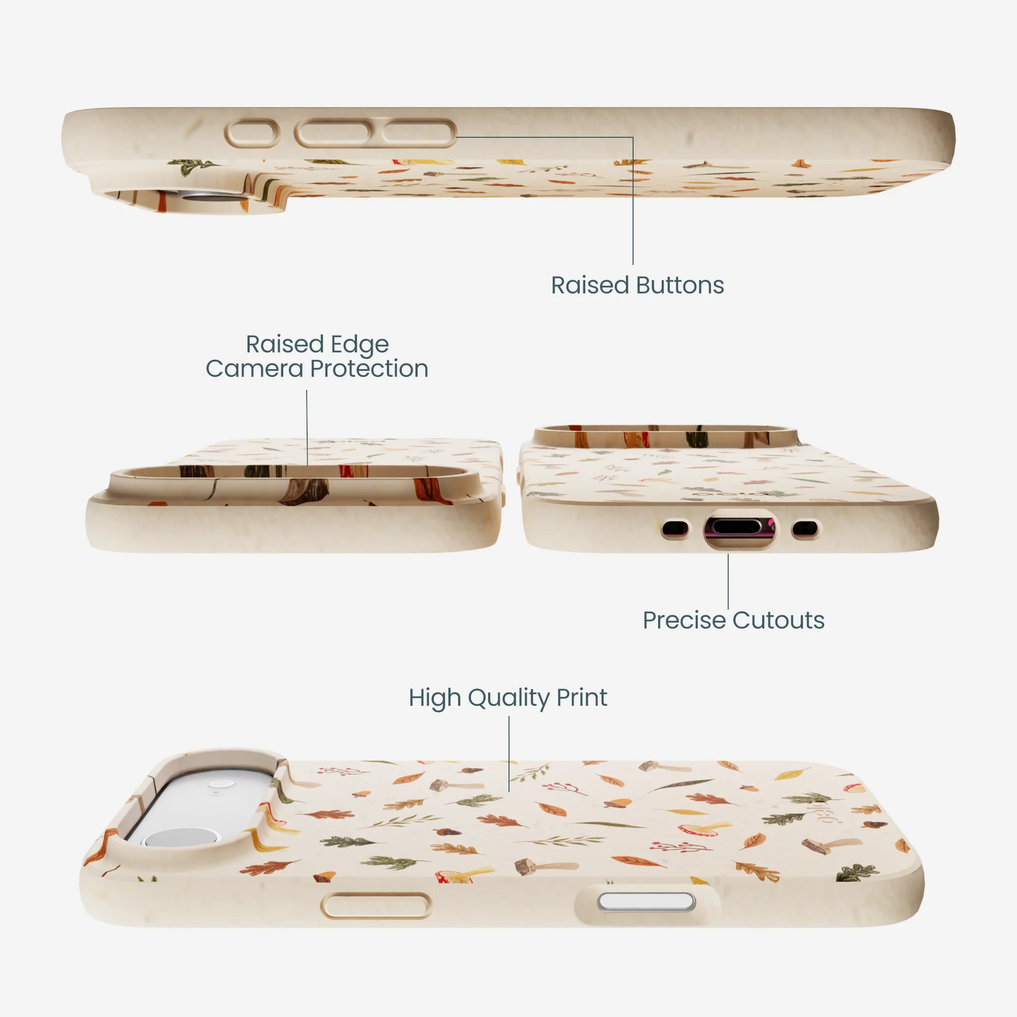 Seashell Woodland Harvest iPhone Air Case - Image 3